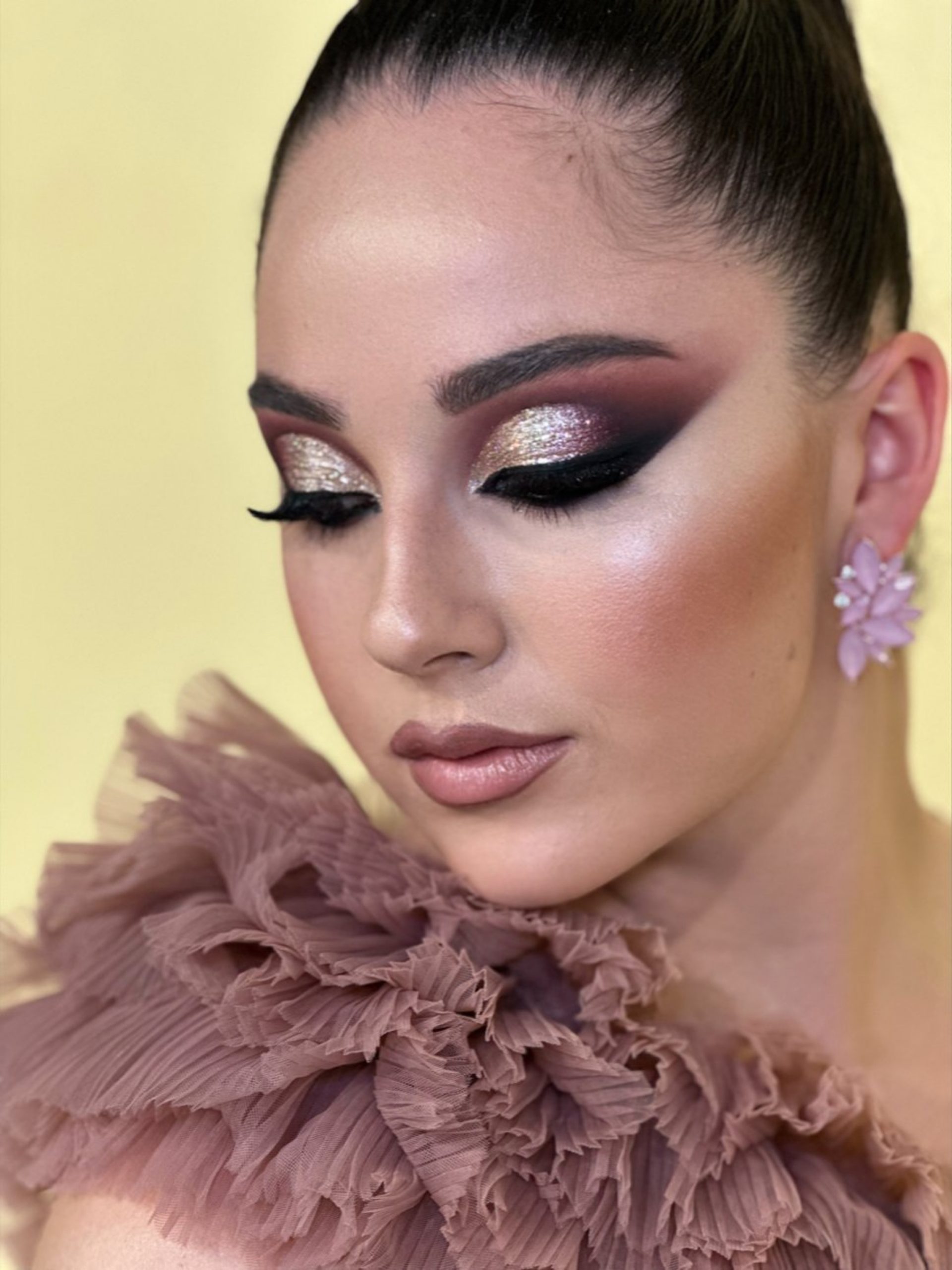 Detalle de piel y maquillaje Natalia Fuentes
